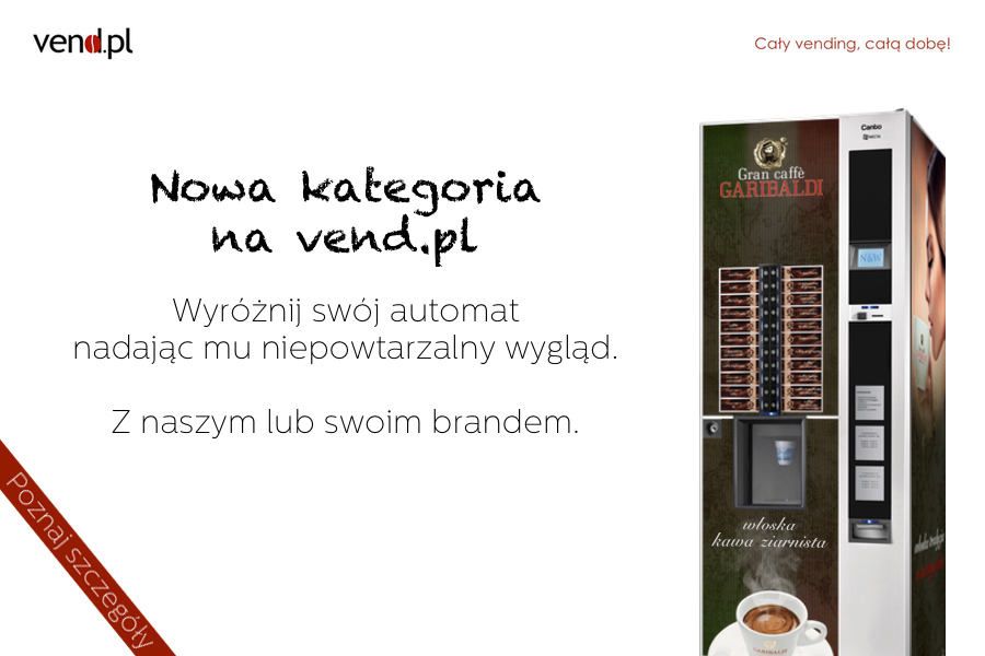 Nowa kategoria na vend.pl - Brand na automaty